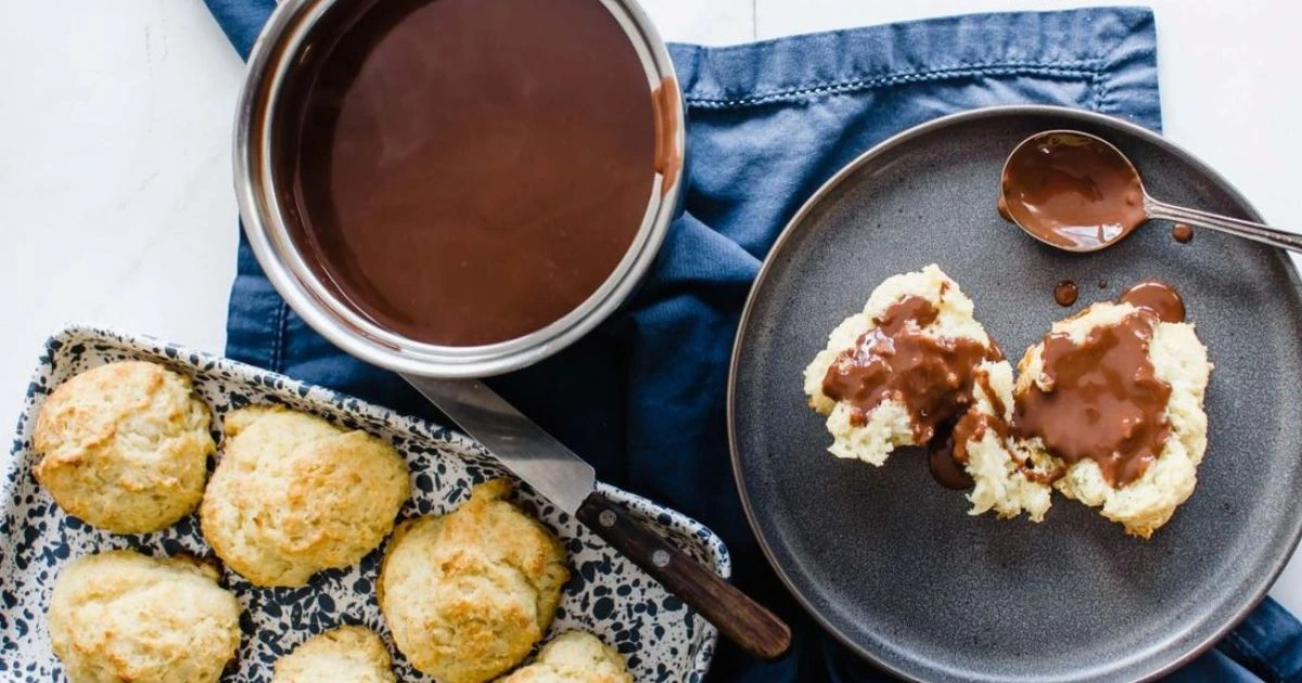 Chocolate Gravy and Biscuits